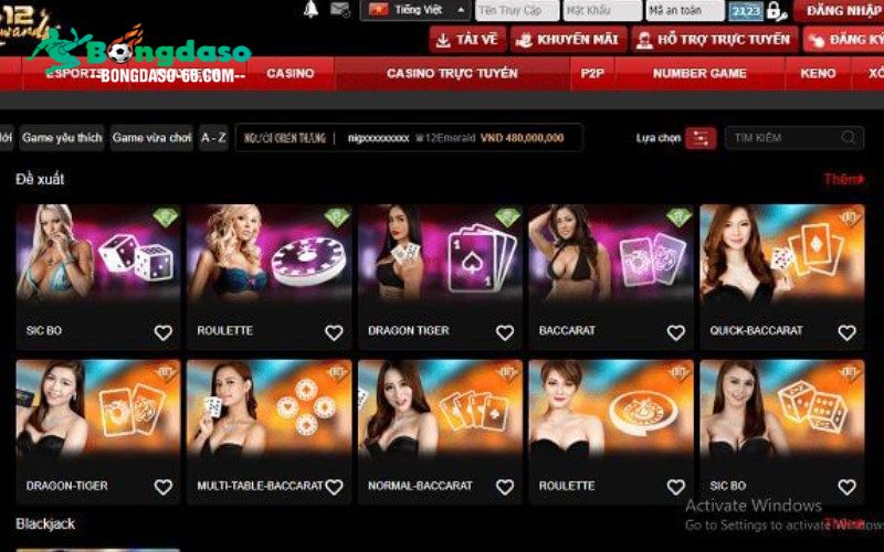 Hướng dẫn cách chơi casino trực tuyến tại nhà cái uy tín 12BET