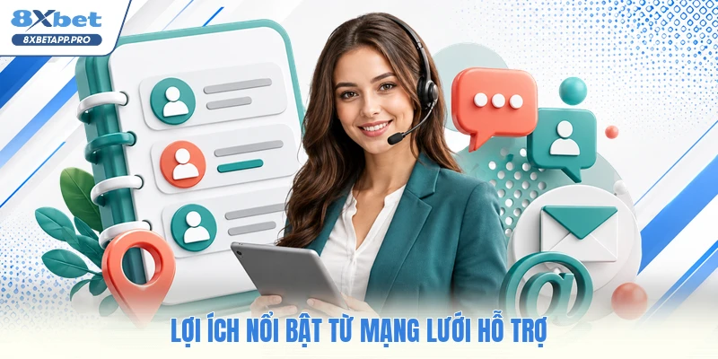 Lợi ích nổi bật từ mạng lưới hỗ trợ