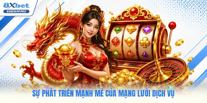 Sự phát triển mạnh mẽ của mạng lưới dịch vụ